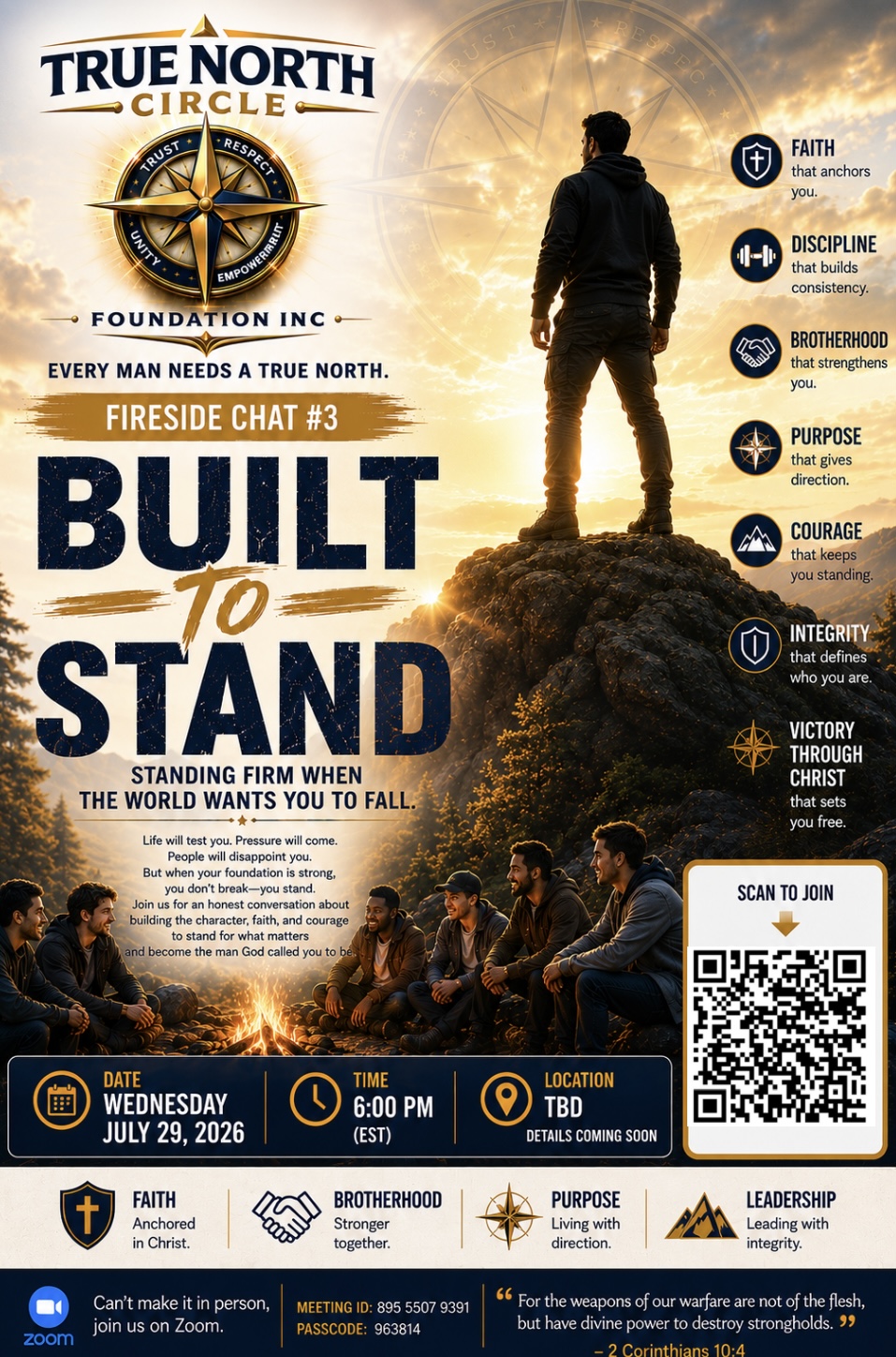 Fireside Chat #3: Built to Stand original event flyer